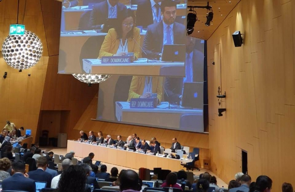 Exposición de la Dra. Sandy Lockward, directora general de ONAPI en 59° Asamblea de la OMPI